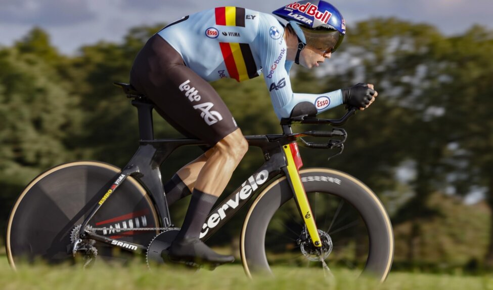 Van Aert takes bronze at European time trial championships