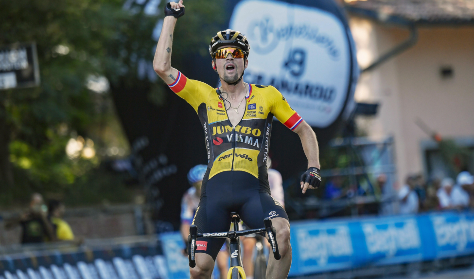 Relive Roglic's victory in Giro dell'Emilia